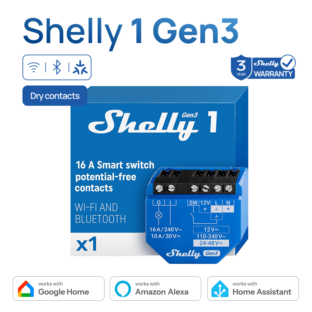 Shelly Relay Module - Shelly Plus 1 Nhà Thông Minh