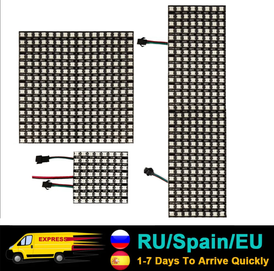 Rgb Led Matrix 8X8 - DC5V WS2812B 5050 RGB SMD Linh