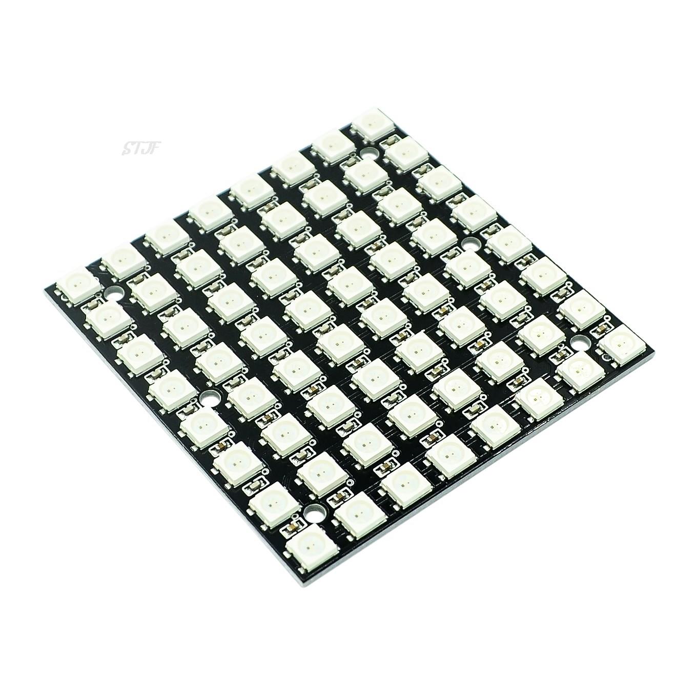 WS2812 smd LED 5050 RGB 8x8 64 - đánh giá và giá Rgb Led Matrix 8X8