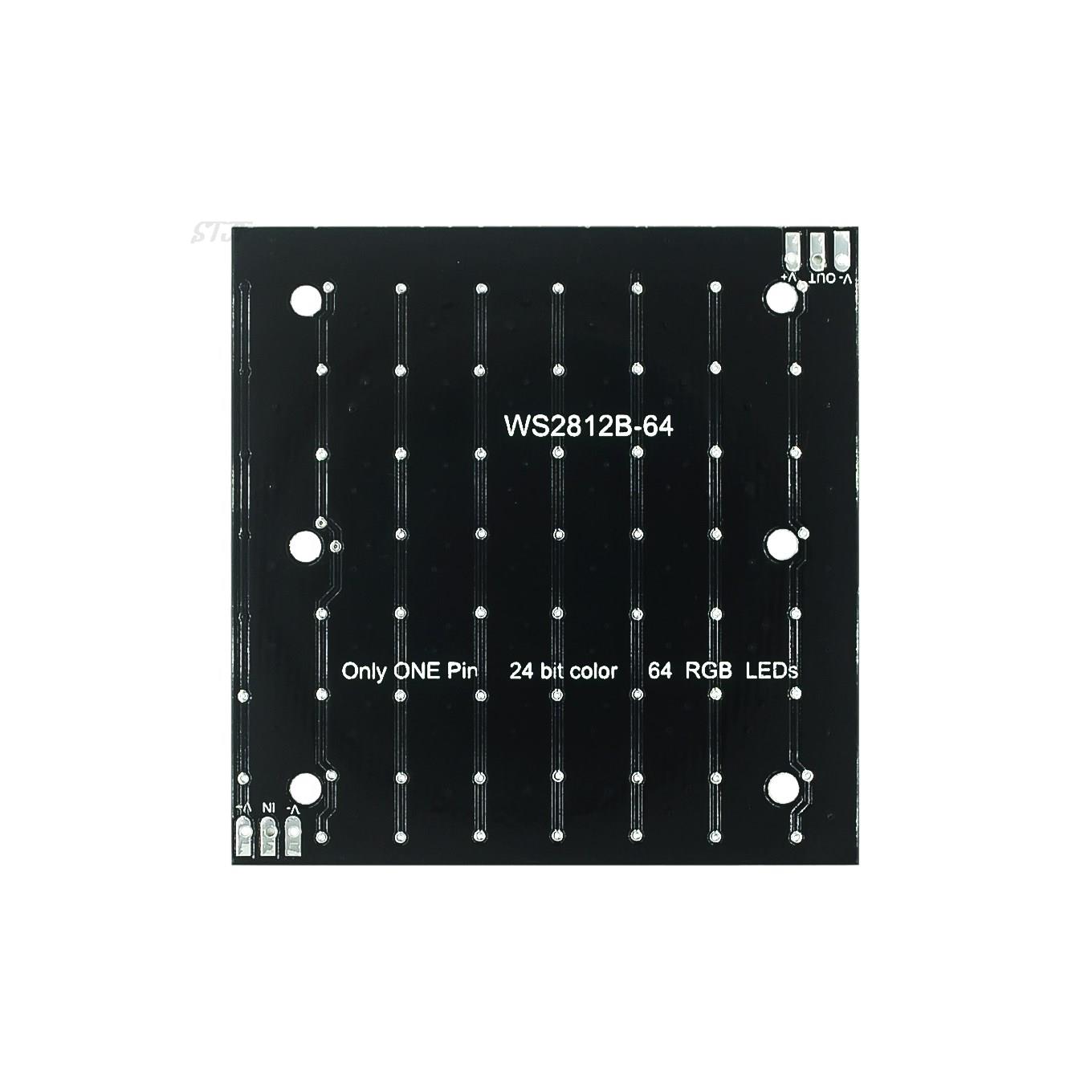 WS2812 smd LED 5050 RGB 8x8 64 - đánh giá và giá Rgb Led Matrix 8X8