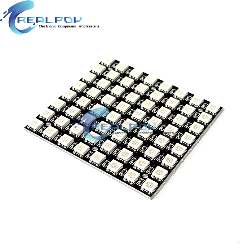 WS2812 LED 5050 RGB 8x8 64 Bit - đánh giá và giá Rgb Led Matrix 8X8