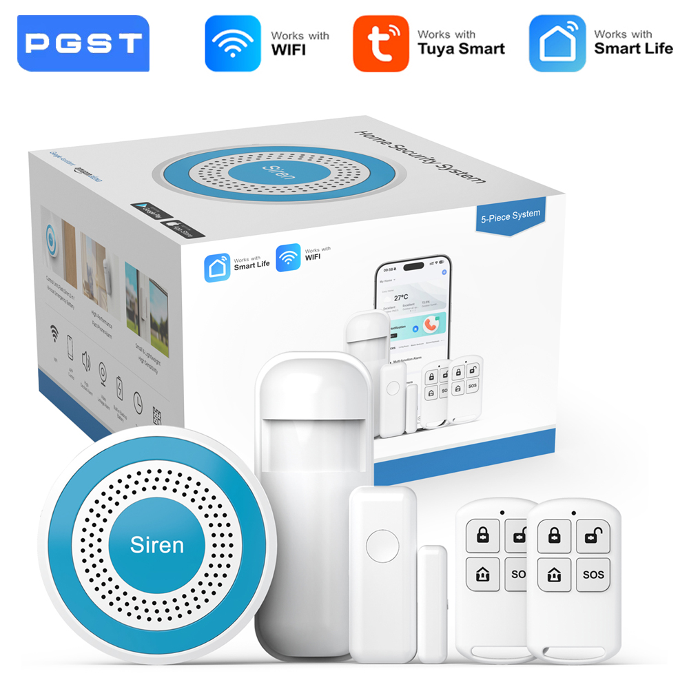 PGST WiFi Smart Life Alarm Sec - đánh giá và giá Home Automation Tutorial