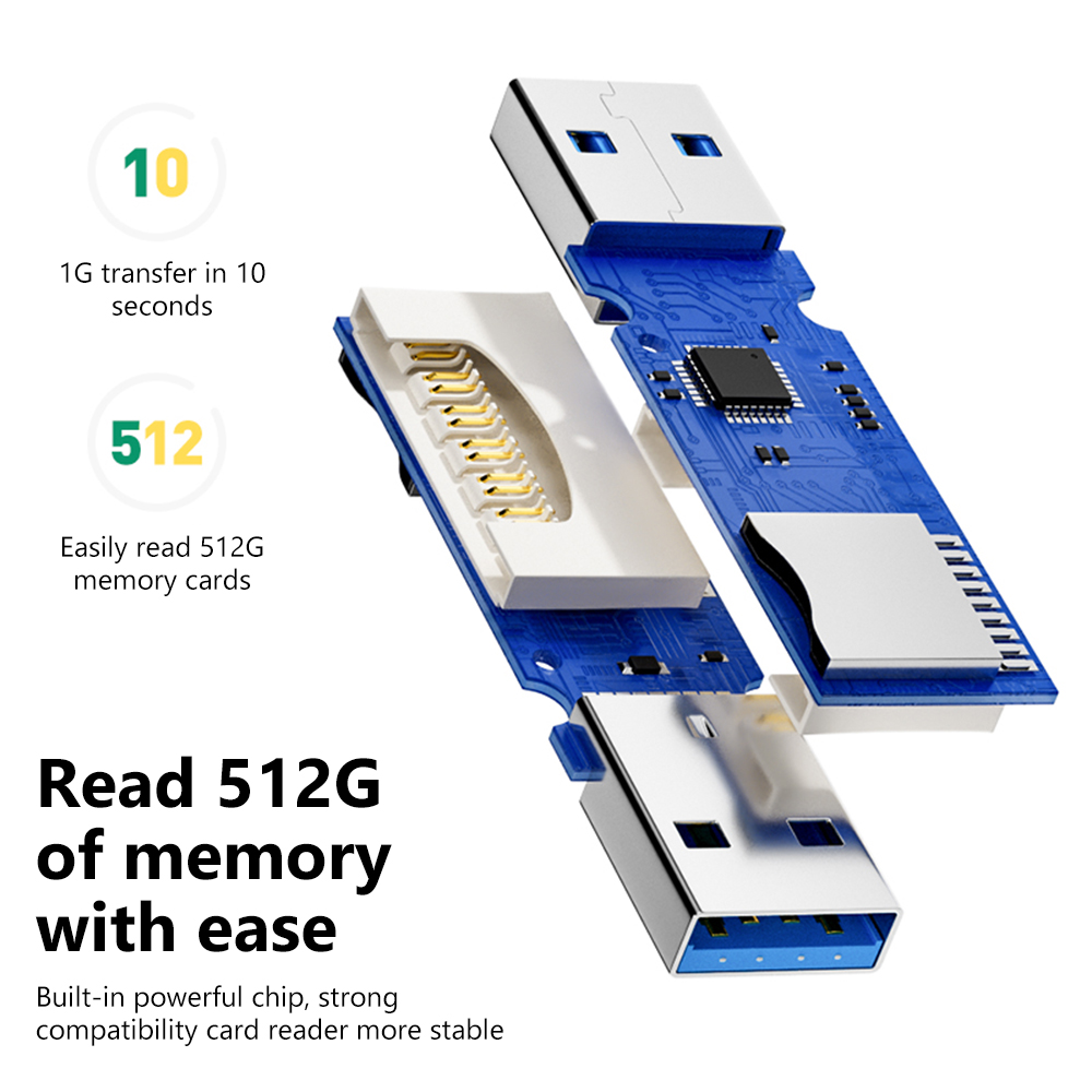 2 In 1 USB 3.0 Card Reader Por - đánh giá và giá Home Assistant Sd