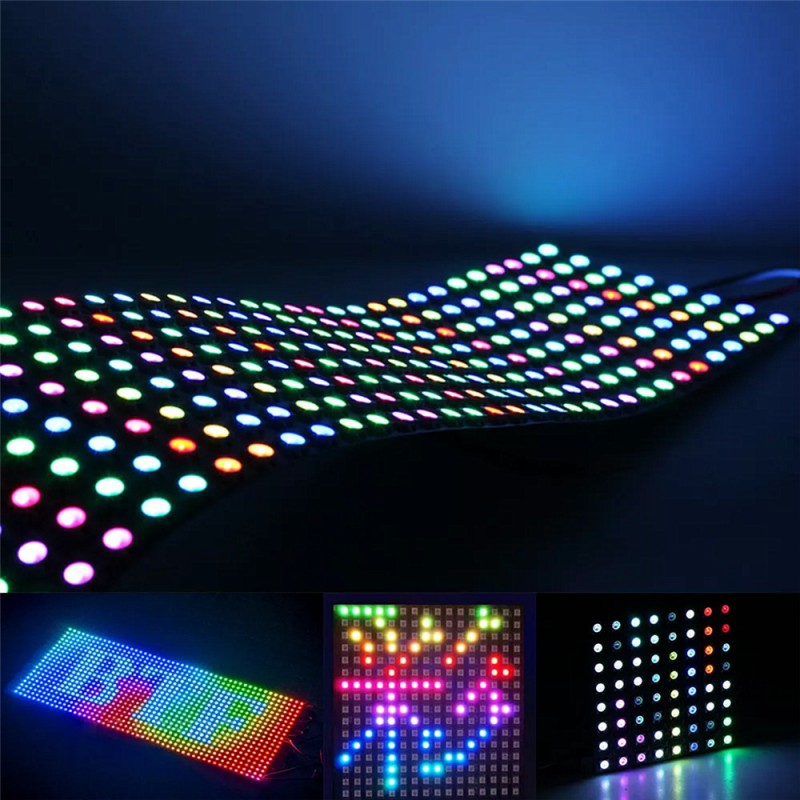 DC12V WS2815 DC5V WS2812B RGB  - đánh giá và giá Rgb Led Matrix 8X8