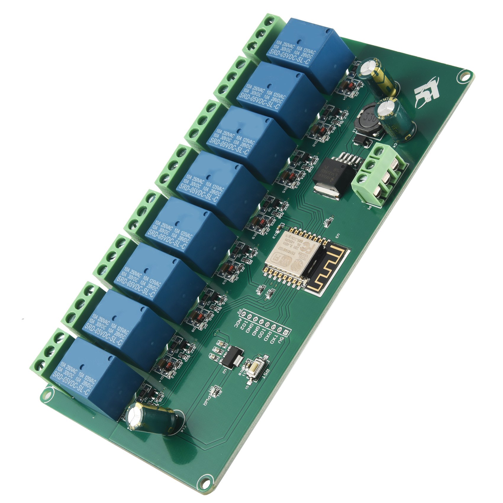 (ABDH) ESP8266 WIFI 8 Channel  - đánh giá và giá Relay 8 Channel Board