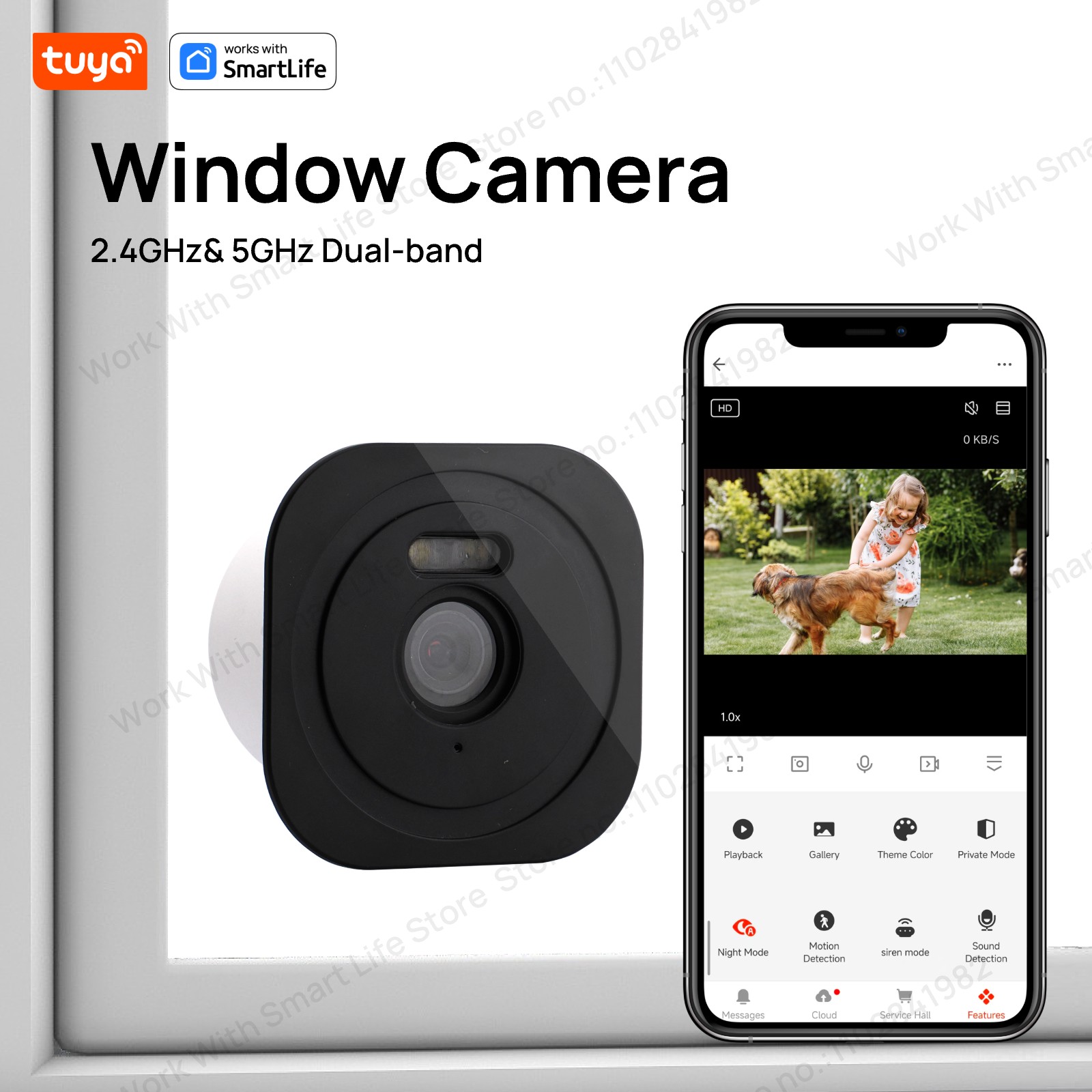 3MP 2K Tuya Window Camera,2.4G - đánh giá và giá Eufy Camera E220