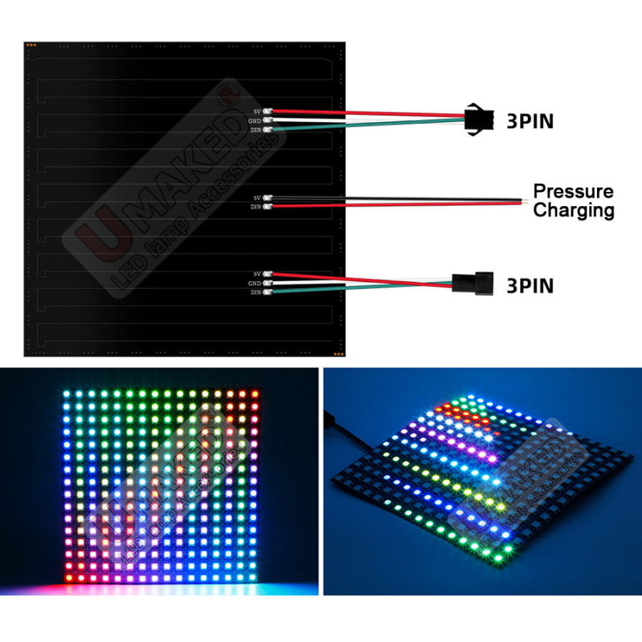 2pcs WS2812B Individually Addr - đánh giá và giá Rgb Led Matrix 8X8