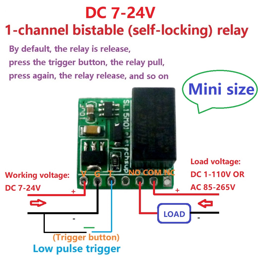 DC 9V 12V 24V 2A Mini Bistable - đánh giá và giá Shelly Relay Module