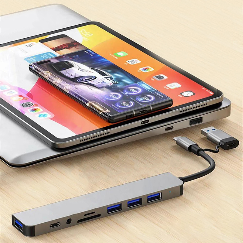 Type C Hub USB Splitter 8 In 1 - đánh giá và giá Home Assistant Sd