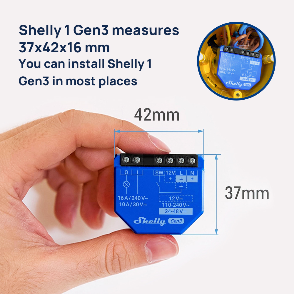 Shelly Plus 1 Nhà Thông Minh C - đánh giá và giá Shelly Relay Module