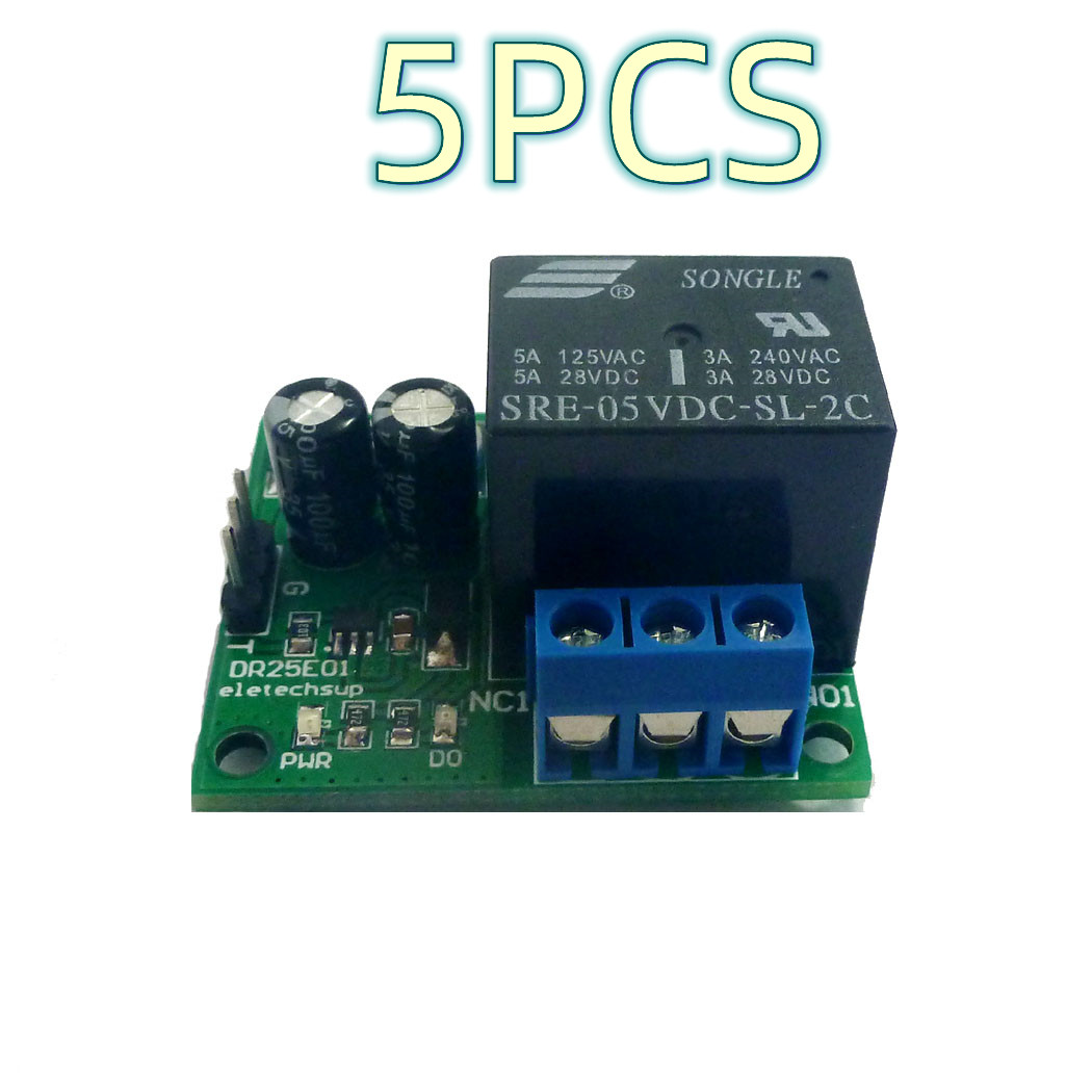 DR25E01 DC 6V 9V 12V 24V 3-5A  - đánh giá và giá Shelly Relay Module