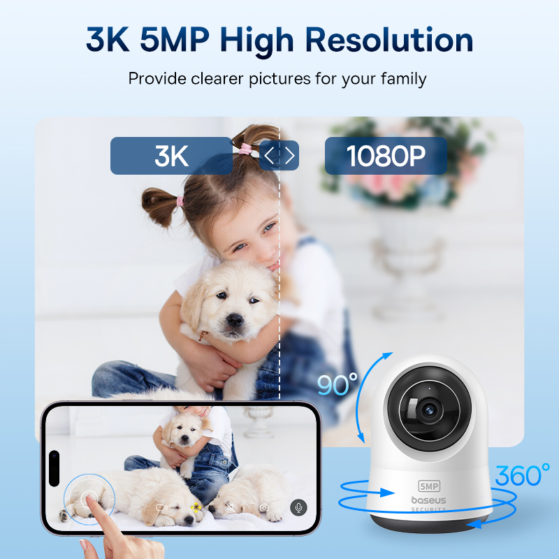Baseus 5MP 3K WiFi IP Camera 2 - đánh giá và giá Eufy Camera E220