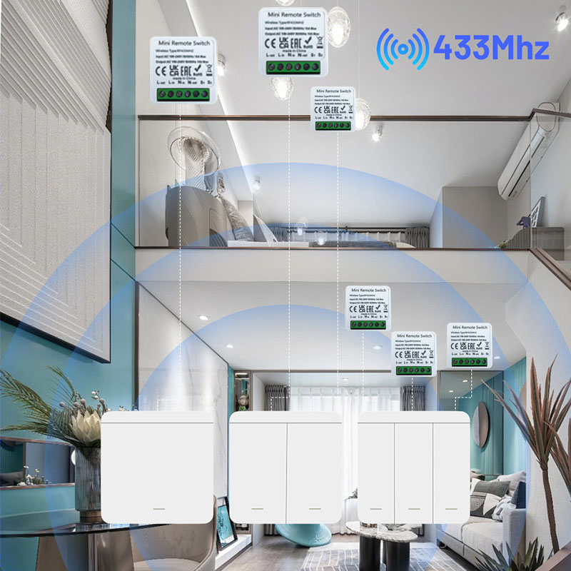 RF 433MHz Smart DIY Wireless S - đánh giá và giá Home Automation Panel Diy