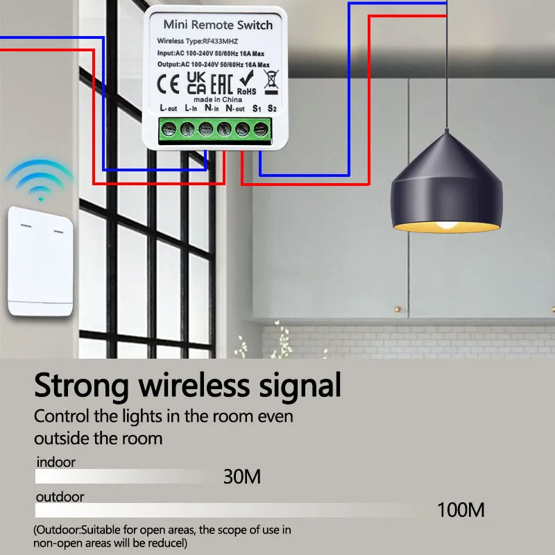 RF 433MHz Smart DIY Wireless S - đánh giá và giá Home Automation Panel Diy