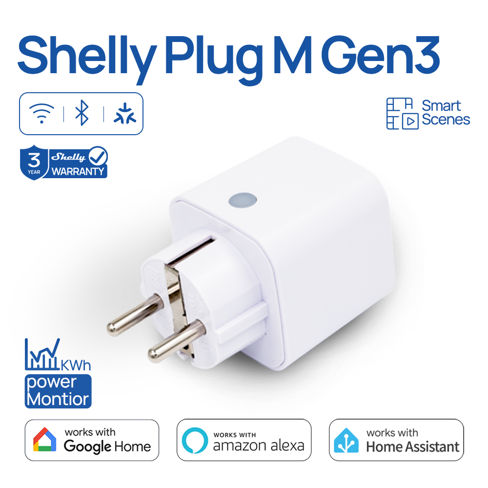 Shelly Plug M Gen3 WiFi Smart  - đánh giá và giá Shelly Relay Module