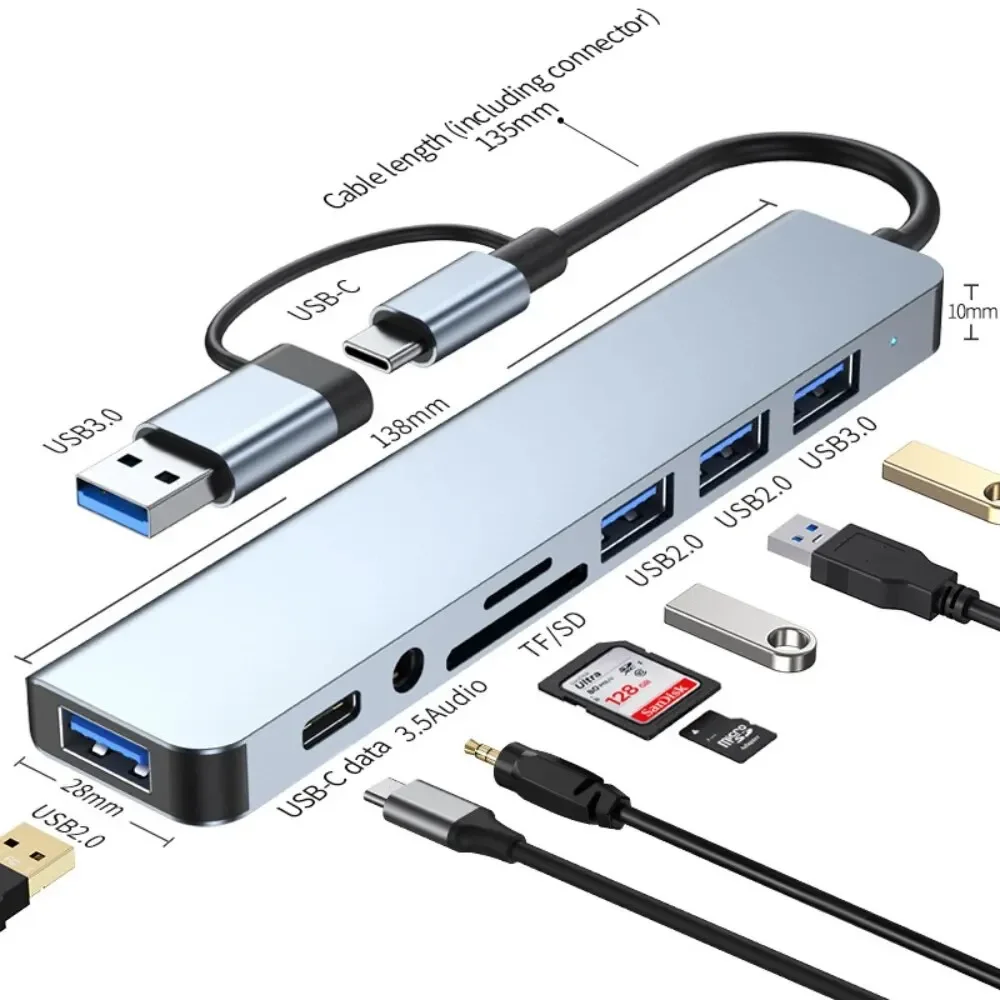 8 In 2 USB-C Hub With 3.0 SD/T - đánh giá và giá Home Assistant Sd