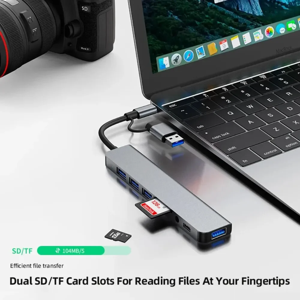 8 In 2 USB-C Hub With 3.0 SD/T - đánh giá và giá Home Assistant Sd