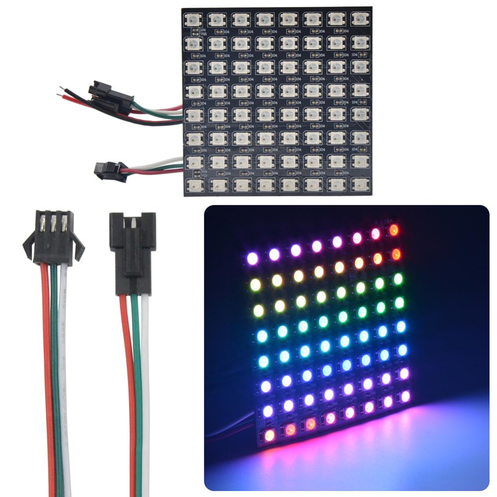 8x8 16x16 8x32 Pixels SK6812 W - đánh giá và giá Rgb Led Matrix 8X8