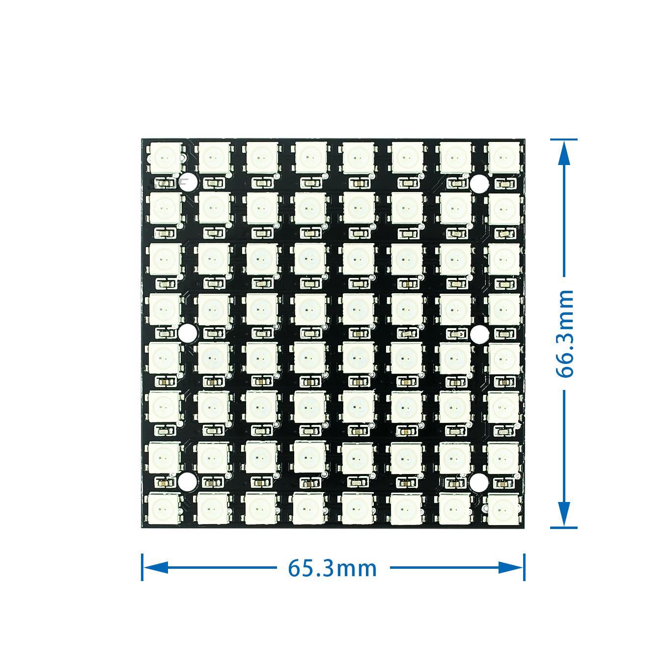 WS2812 LED 5050 RGB 8x8 4 16 2 - đánh giá và giá Rgb Led Matrix 8X8