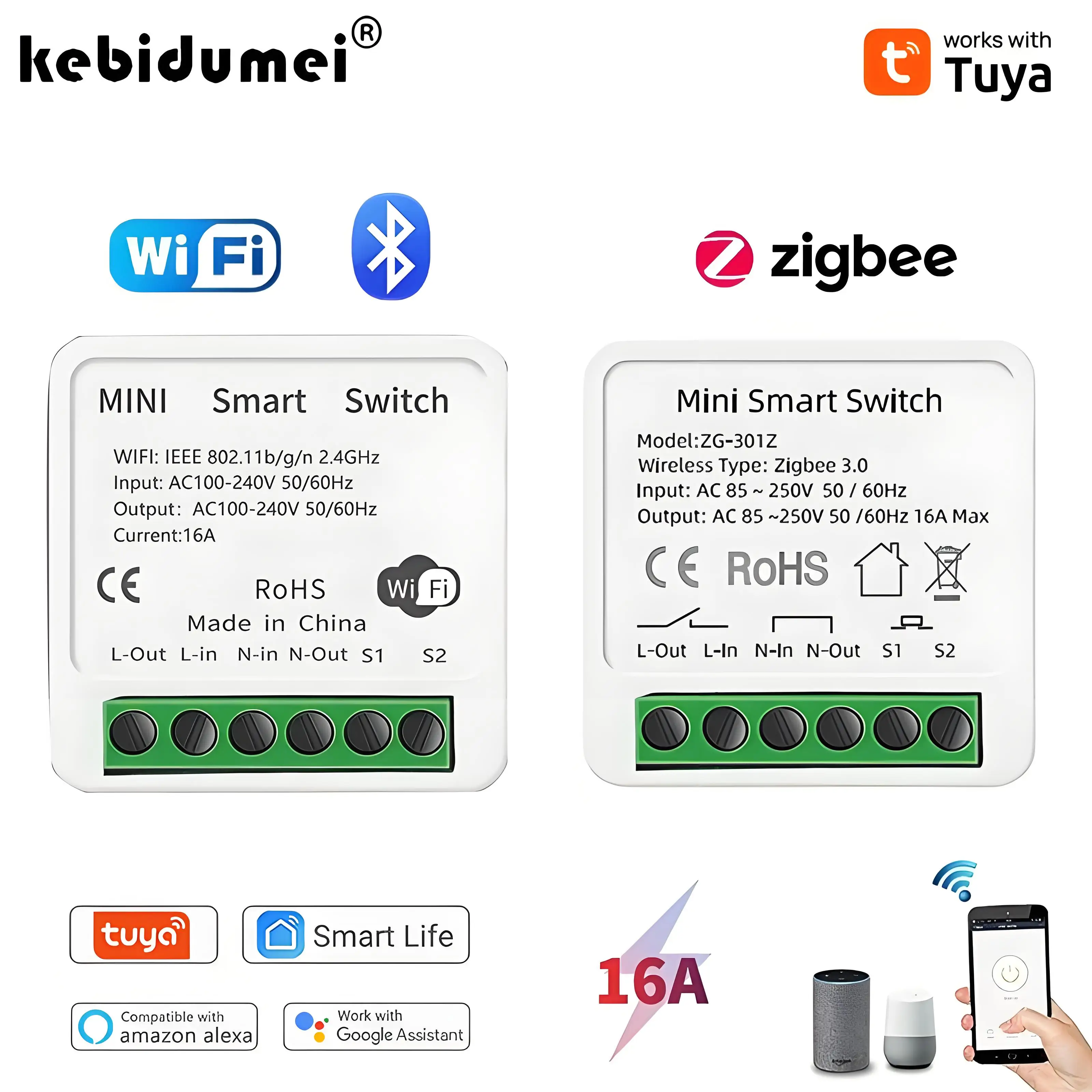 16A Tuya Zigbee 3.0 Mini Smart - đánh giá và giá Diy Home Automation Controller