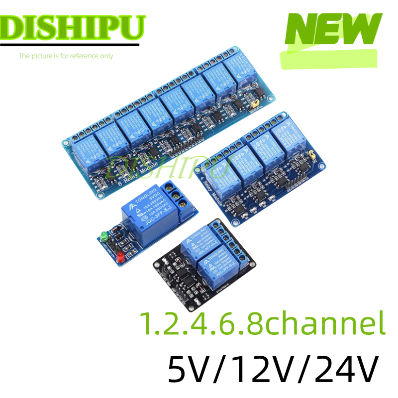 DC 5V 12V 24V 1 2 4 6 8 Channe - đánh giá và giá Relay 8 Channel Board