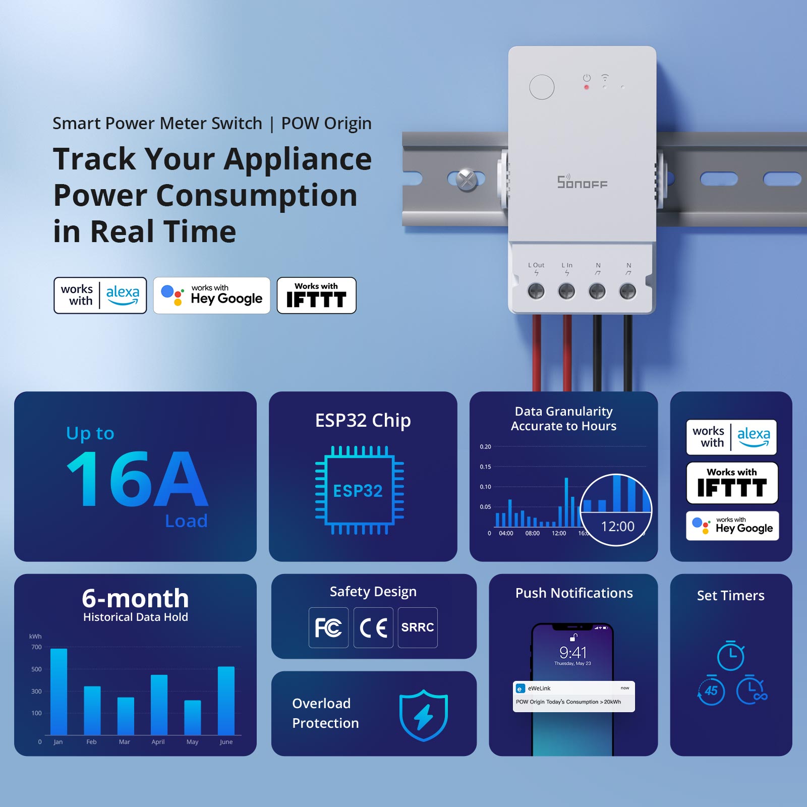 SONOFF POW Origin Powr316 Inte - đánh giá và giá Sonoff Basic Switch