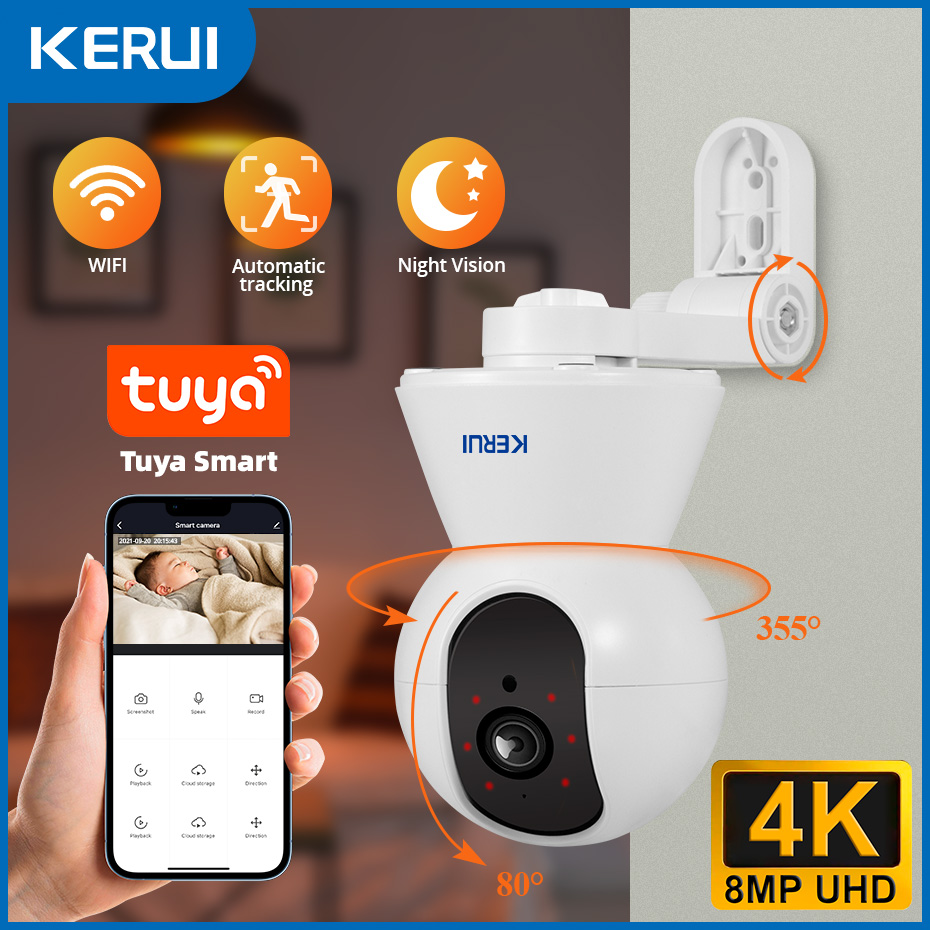 KERUI Indoor 4K HD Tuya Smart  - đánh giá và giá Eufy Camera E220