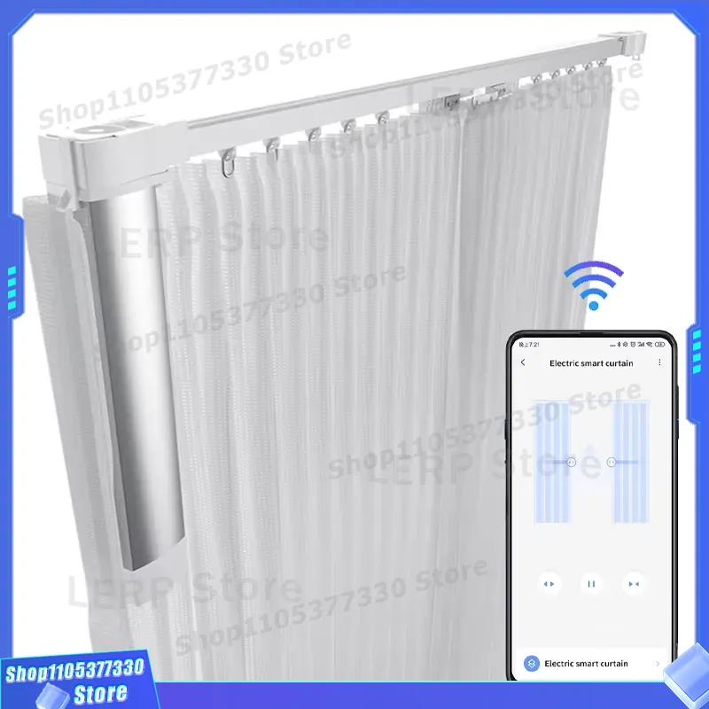 Smart Electric Curtain Track M - đánh giá và giá Home Automation System Design