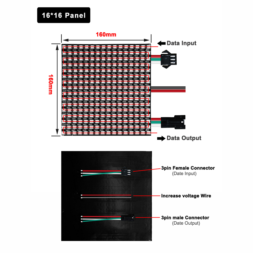 DC5V WS2812B 5050 RGB SMD Linh - đánh giá và giá Rgb Led Matrix 8X8