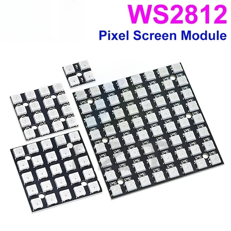 NEW WS2812 LED 5050 RGB 8x8 LE - đánh giá và giá Rgb Led Matrix 8X8