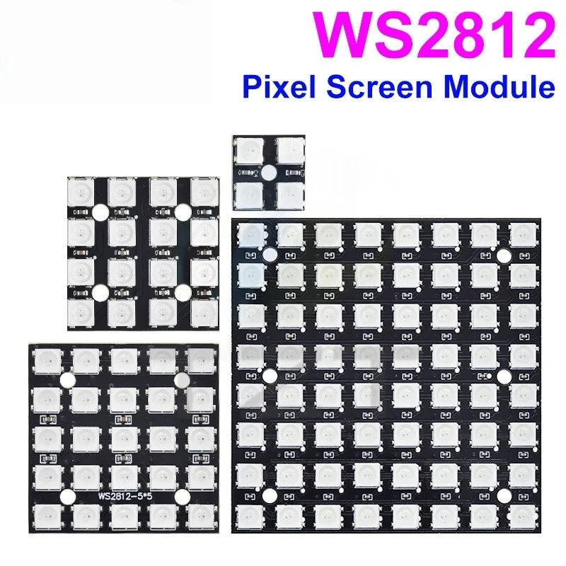 NEW WS2812 LED 5050 RGB 8x8 LE - đánh giá và giá Rgb Led Matrix 8X8
