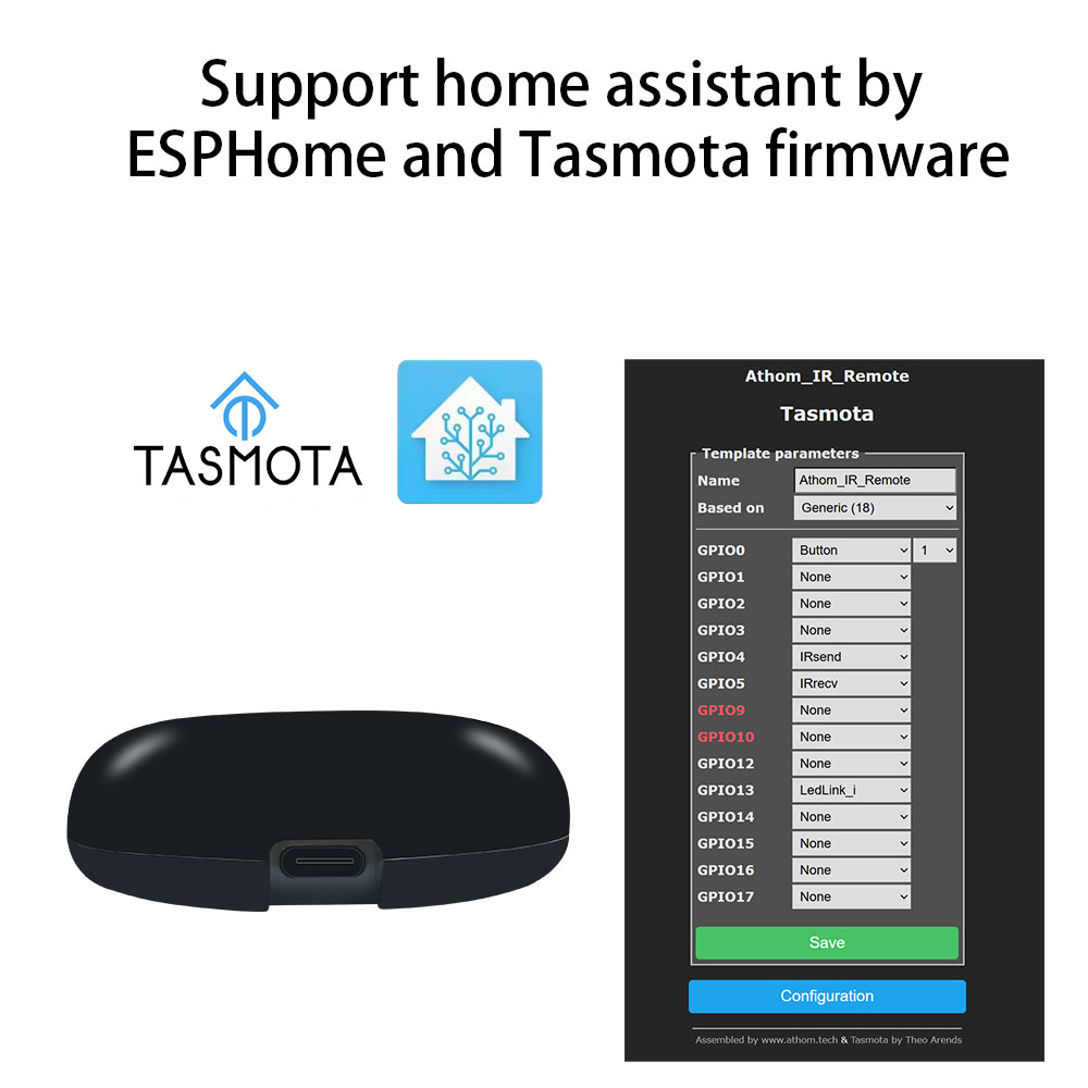 Tasmota MQTT IR Remote Control - đánh giá và giá Diy Home Automation Controller